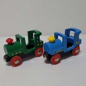 Vintage BRIO  ENGINE Wooden Plastic Train Track Set - 2.